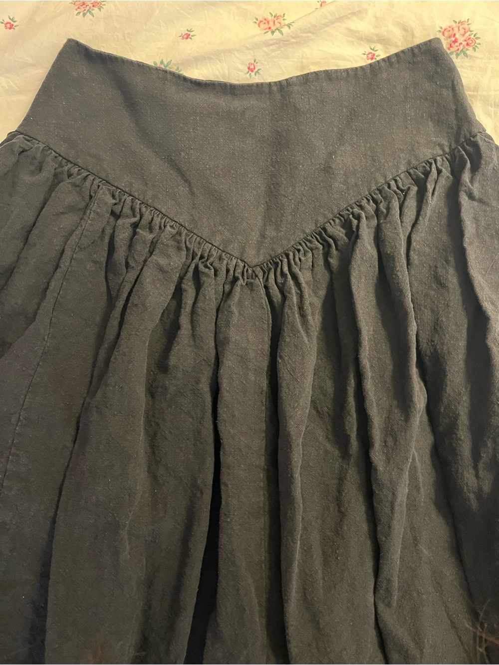 Eliza Faulkner Lucille Linen Skirt Large - Picture 3 of 6